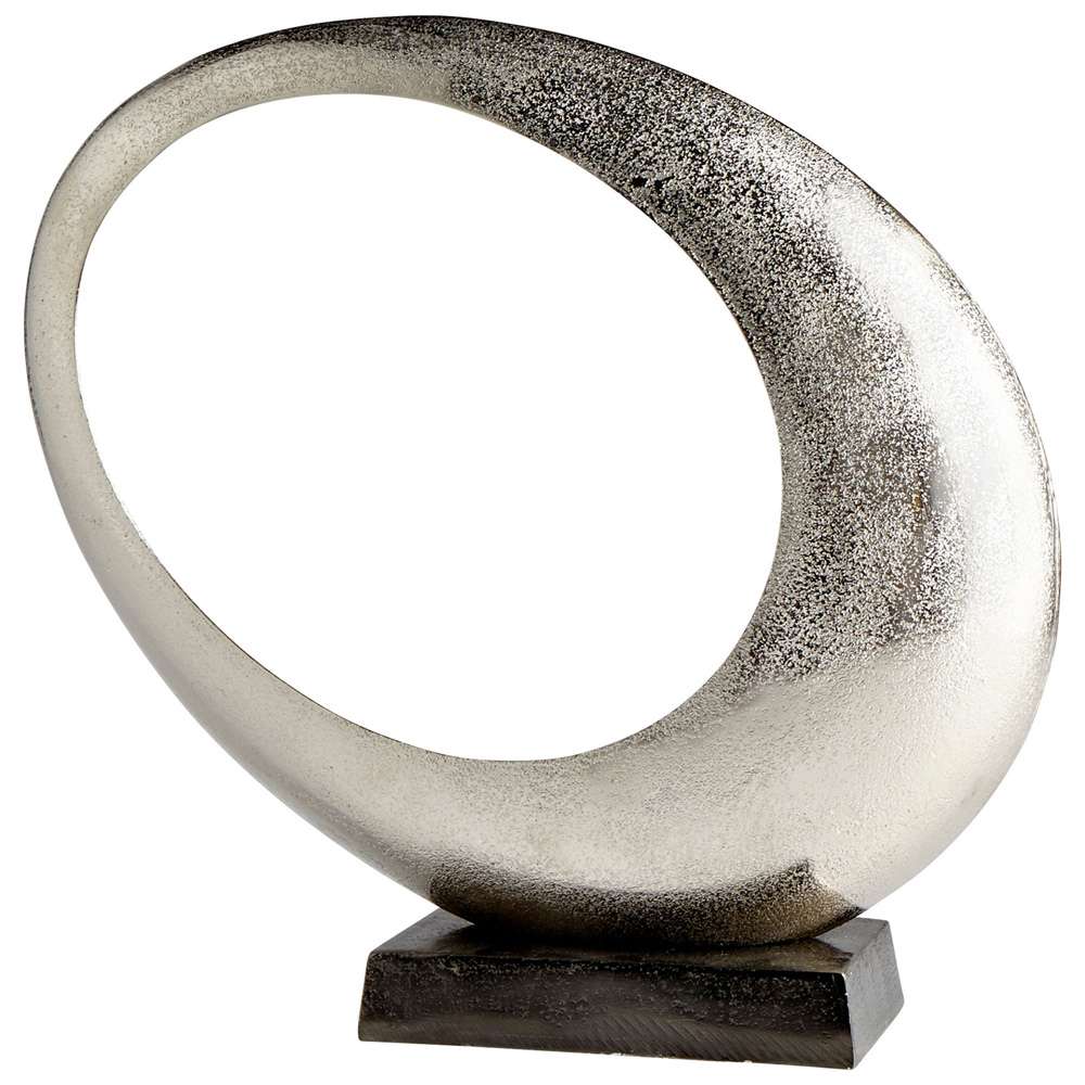 Cyan Design - Clearly Through Sculpture in Raw Nickel - Small - 08897 veiw 1