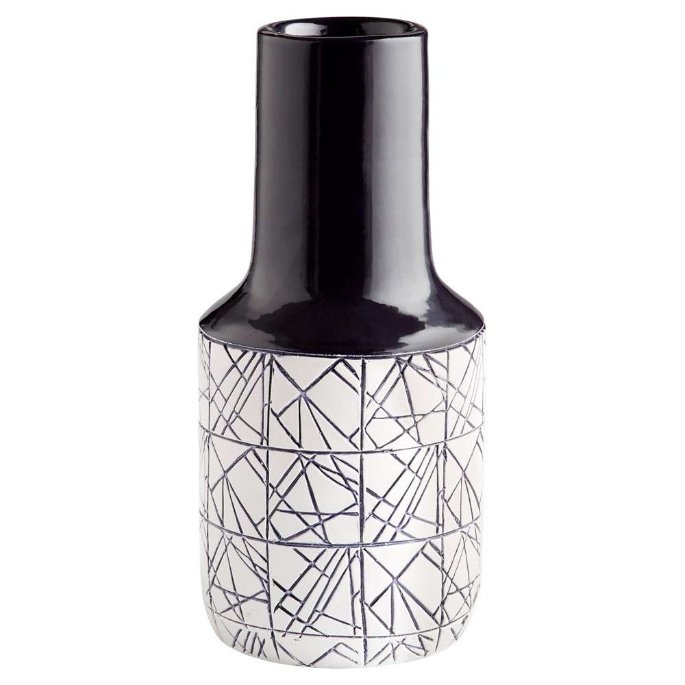 Cyan Design - Dark Zenith Vase in Blue and White - Large - 11126 veiw 1