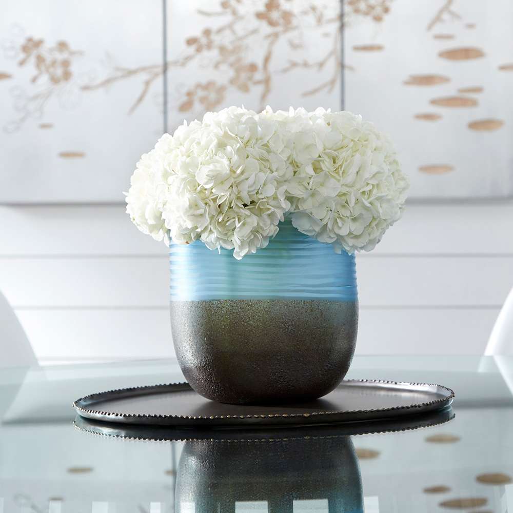 Cyan Design - Europa Vase in Blue and Iron Glaze - Small - 10343 veiw 2