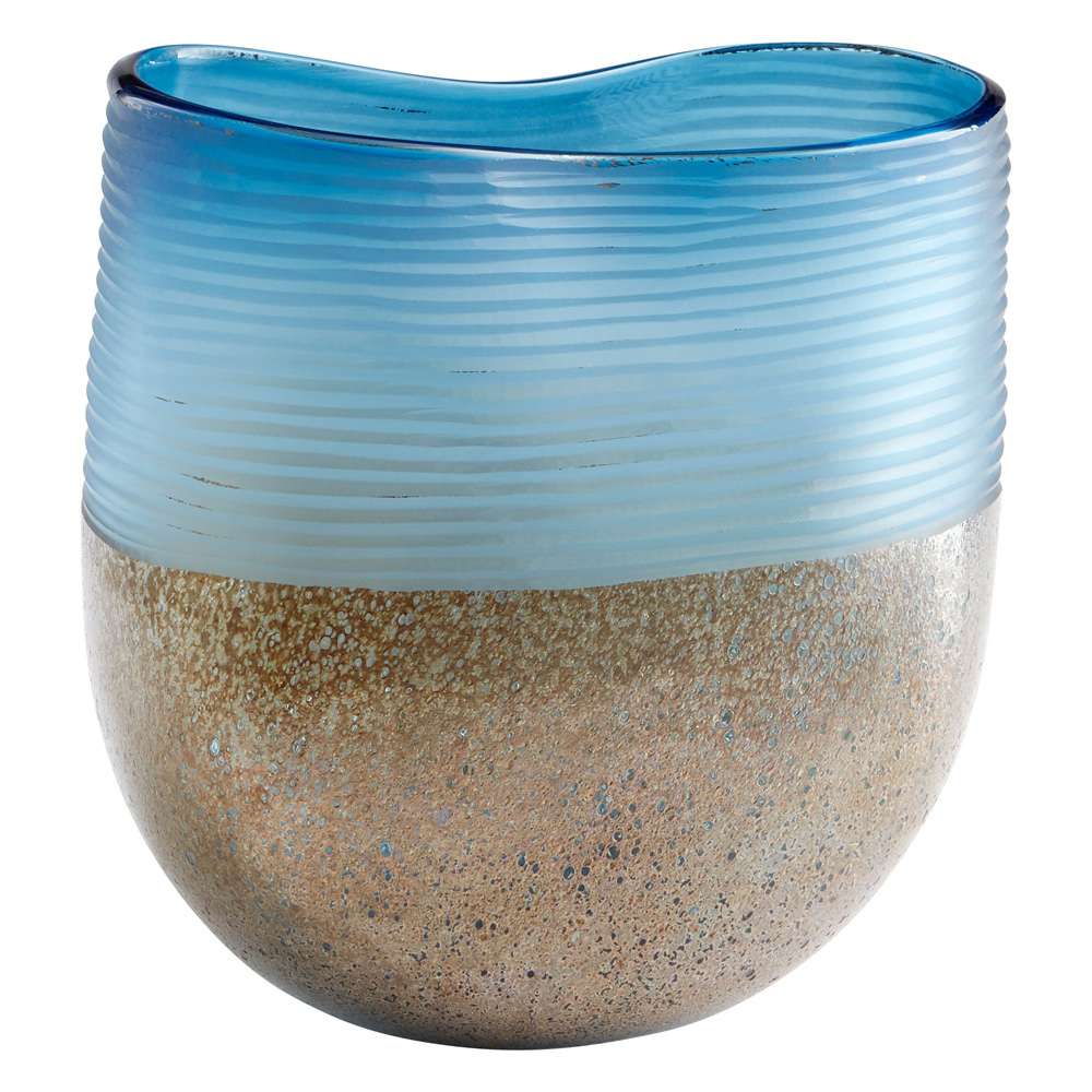 Cyan Design - Europa Vase in Blue and Iron Glaze - Wide - 10344 veiw 1