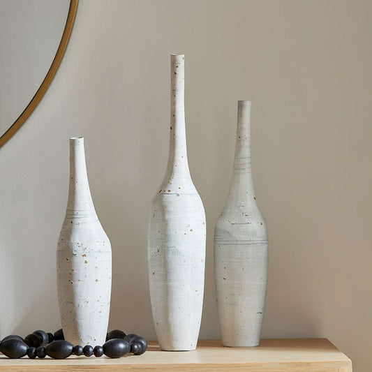 Cyan Design - Gannet Vase in Off White - Small - 11408 veiw 2