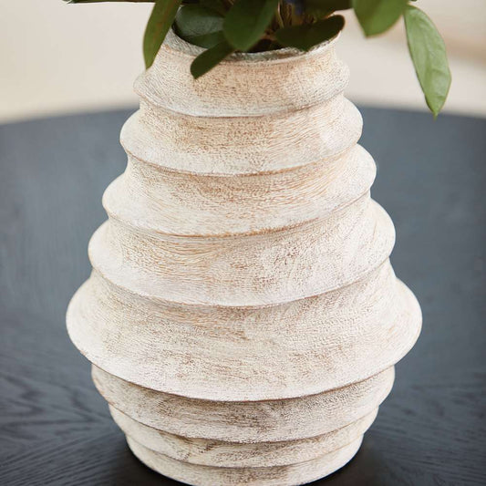 Cyan Design - Giorgio Vase in Whitewashed - Small - 10724 veiw 2