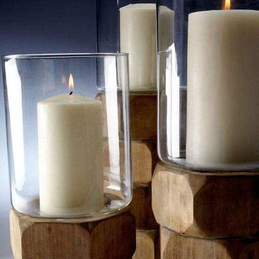 Cyan Design - Hex Nut Candleholder in Natural Wood - Large - 04741 veiw 2