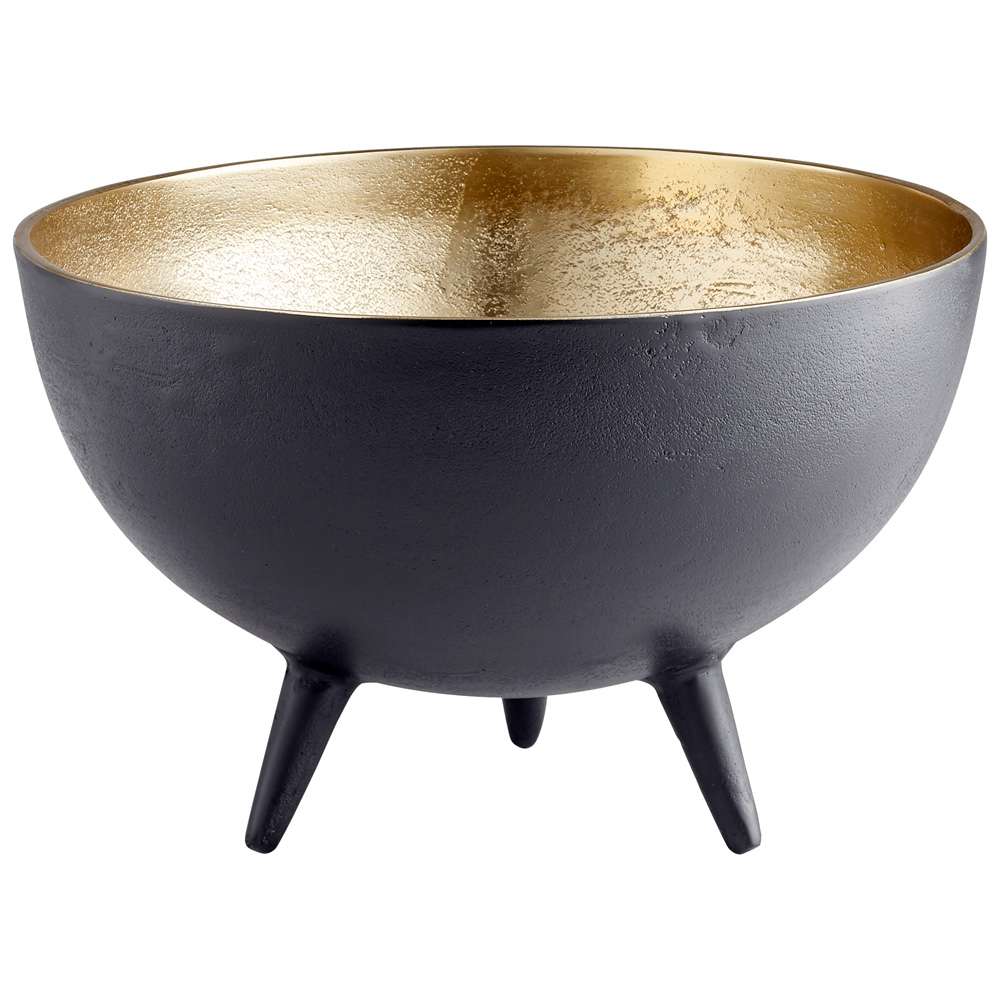 Cyan Design - Inca Bowl in Matt Black and Gold - Medium - 10637 veiw 1