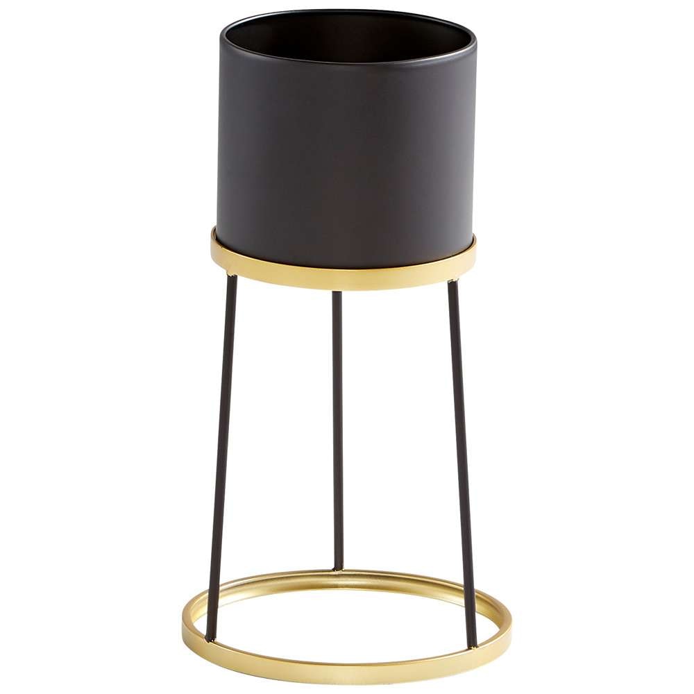Cyan Design - Liza Planter in Gold and Black - Small - 11038 veiw 1