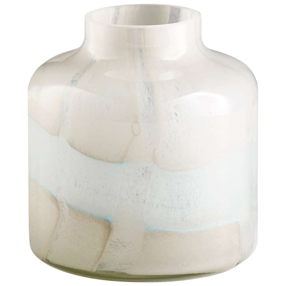 Cyan Design - Lucerne Vase in Tan and Aqua - Small - 11077 veiw 1