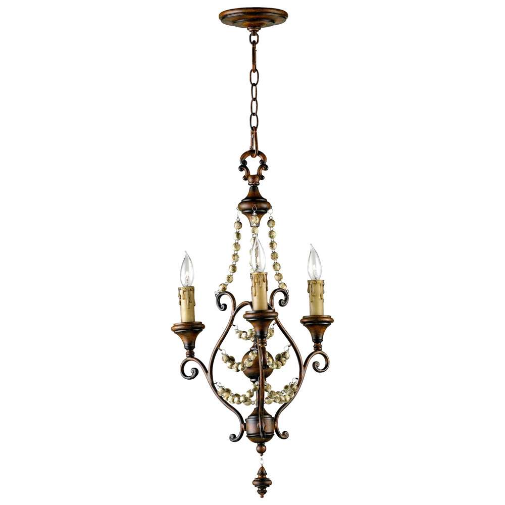 Cyan Design - Meriel Chandelier 3-Light in Antiqued Sienna - 03010 veiw 1