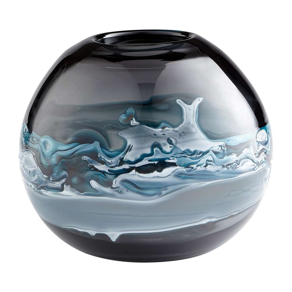 Cyan Design - Mescolare Vase in Blue and White - Small - 10461 veiw 1