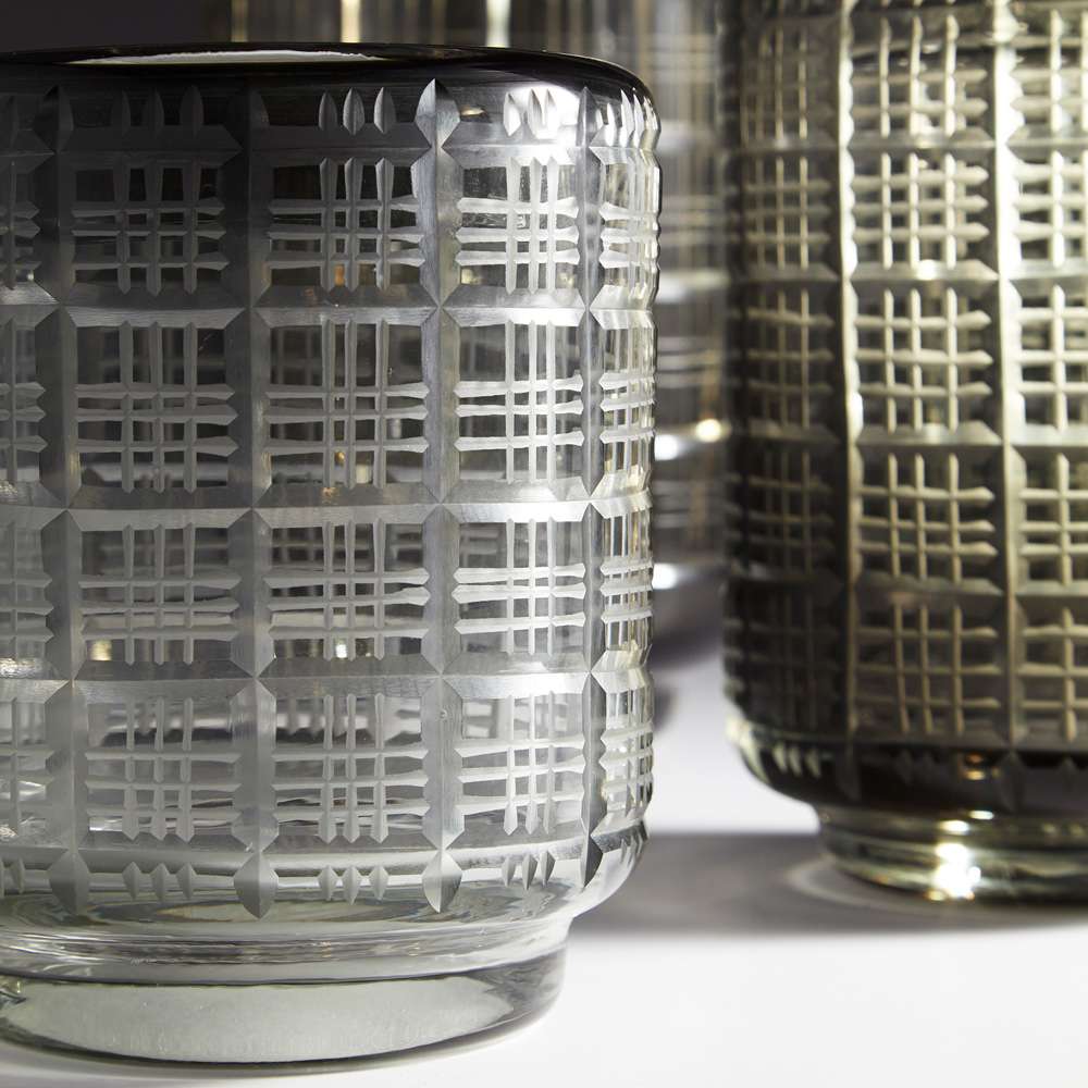 Cyan Design - Off The Grid Vase in Smoke - Large - 08623 veiw 2