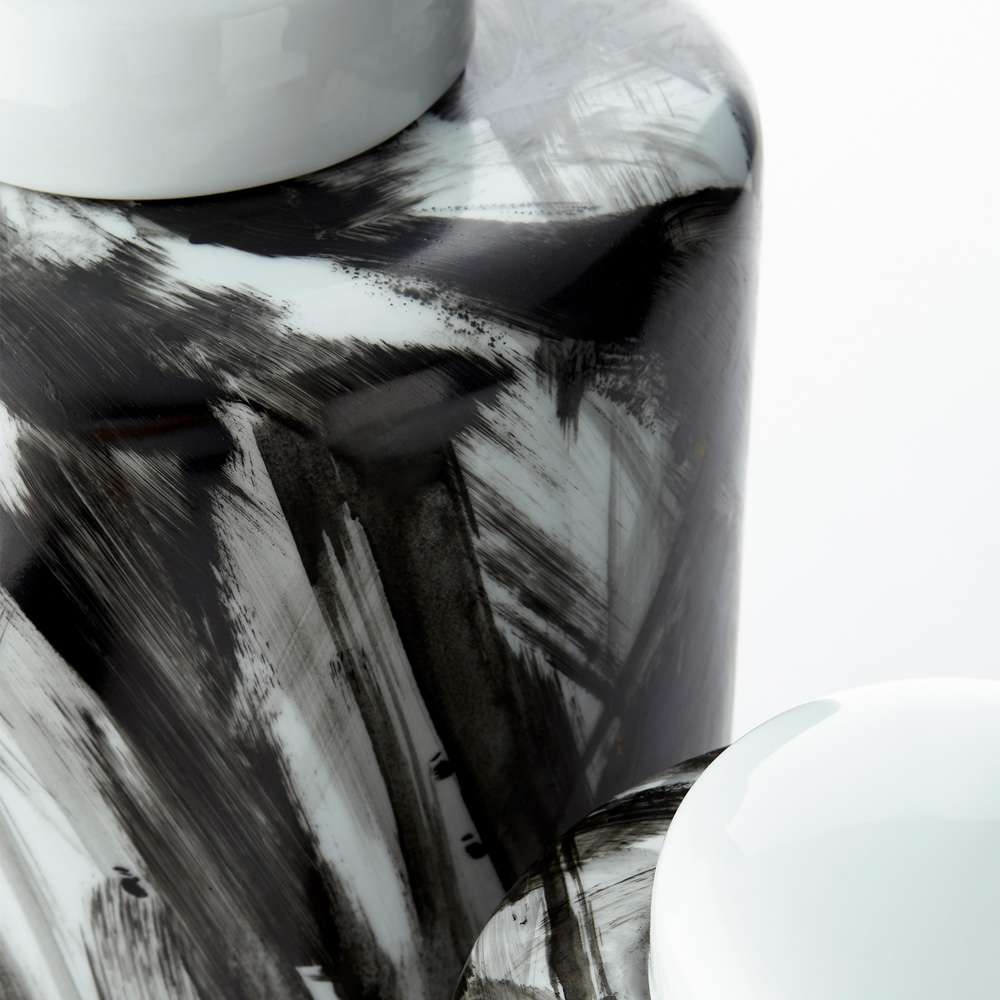 Cyan Design - Pollock Container in Black and White - Large - 09879 veiw 3