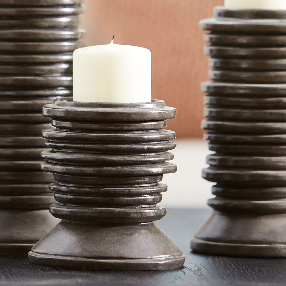 Cyan Design - Provo Candleholder in Black - Small - 11020 veiw 3