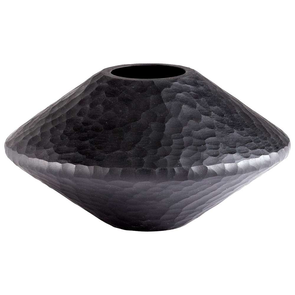 Cyan Design - Round Lava Vase in Black - 05384 veiw 1