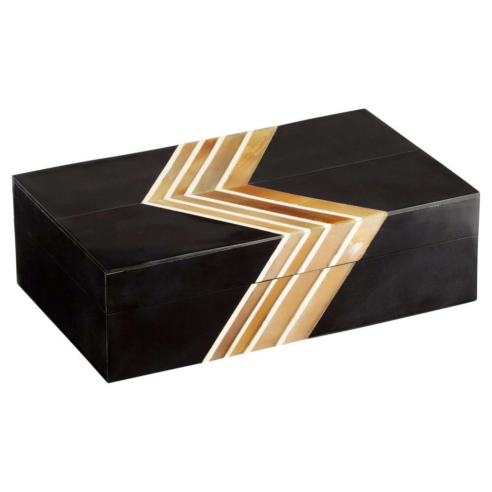 Cyan Design - Salvador Container in Black and Brown - Large - 11145 veiw 1