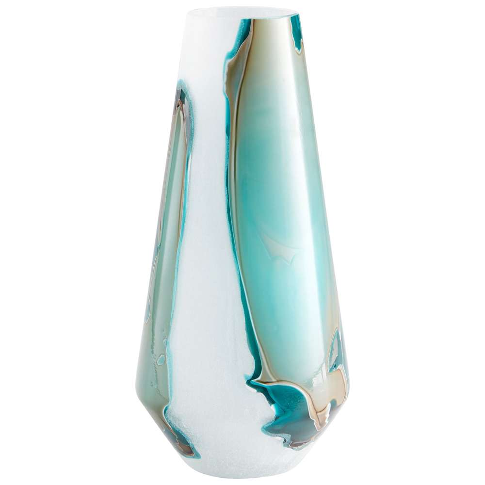 Cyan Design - Tall Ferdinand Vase in Green and White - 10325 veiw 1