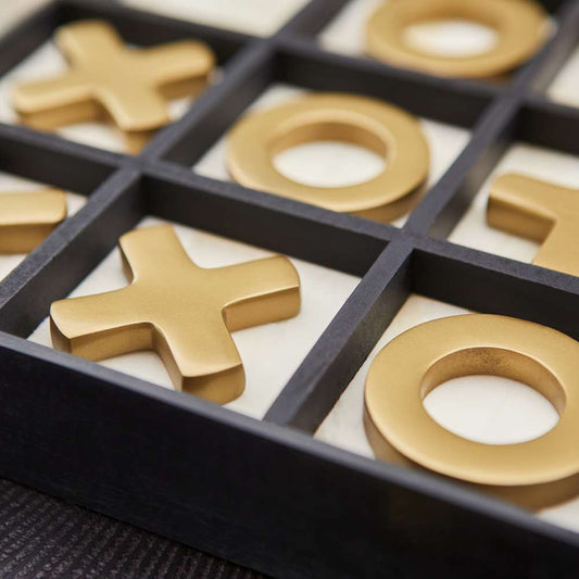 Cyan Design - Tic-Tac-Glow Sculpture in Black - Gold - White - 10656 veiw 2