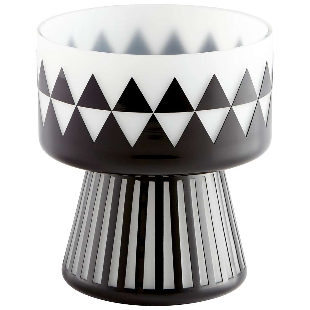 Cyan Design - Vector Vase in Black and White - Small - 11090 veiw 1