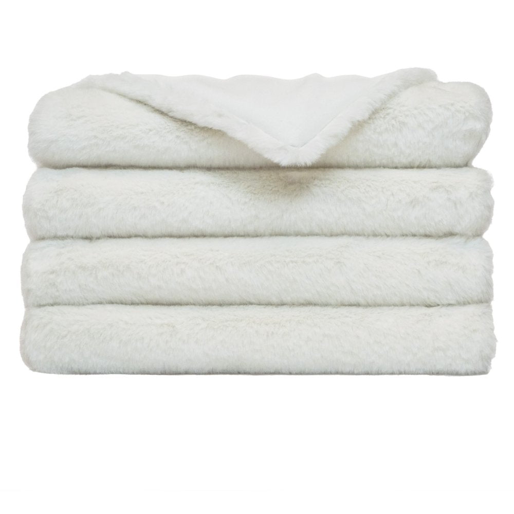 D.V. KAP Home - Furocious Throw - Swan (Cord) - B-1048-S-CORD view 1