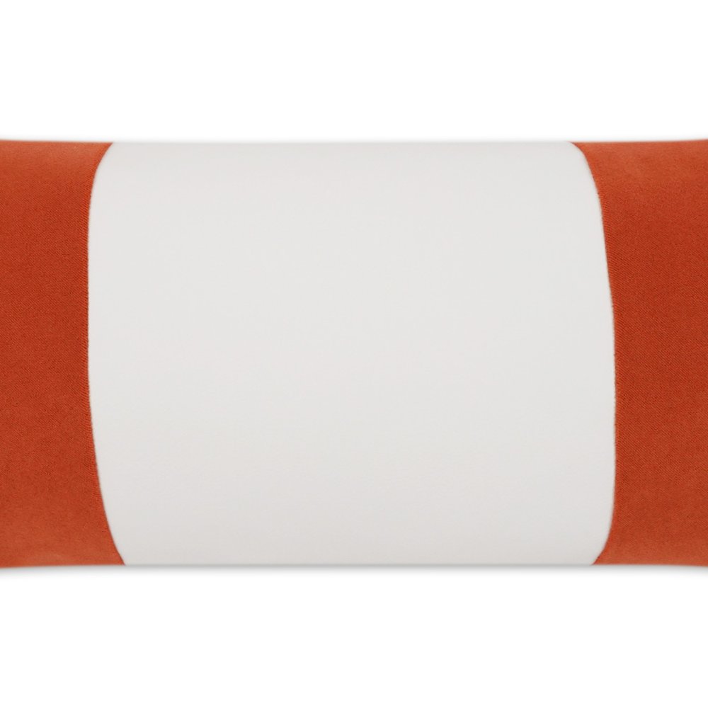 D.V. KAP Home - Outdoor Sundance Band Lumbar Pillow - Orange - OD-406-O-1224 view 3
