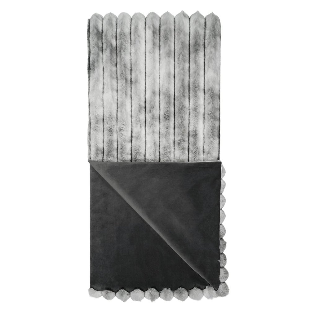 D.V. KAP Home - Summit Throw - Grey - B-1055-G view 2