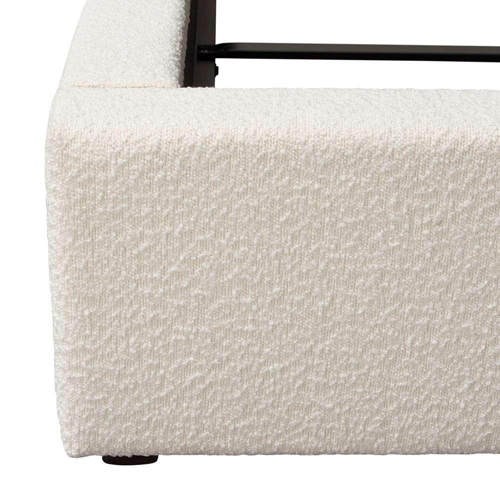 Diamond Sofa - Cloud 43in Low Profile Eastern King Bed in Ivory Boucle Fabric - CLOUDEKBEDIV veiw 13