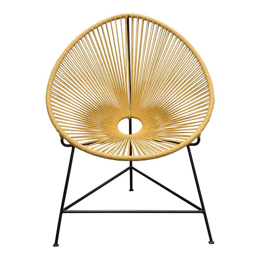 Diamond Sofa - Sativa 2-Pack Accent Chair in Orange Rope w/ Black Iron Rod Frame - SATIVACHOR2PK_CLOSEOUT veiw 2