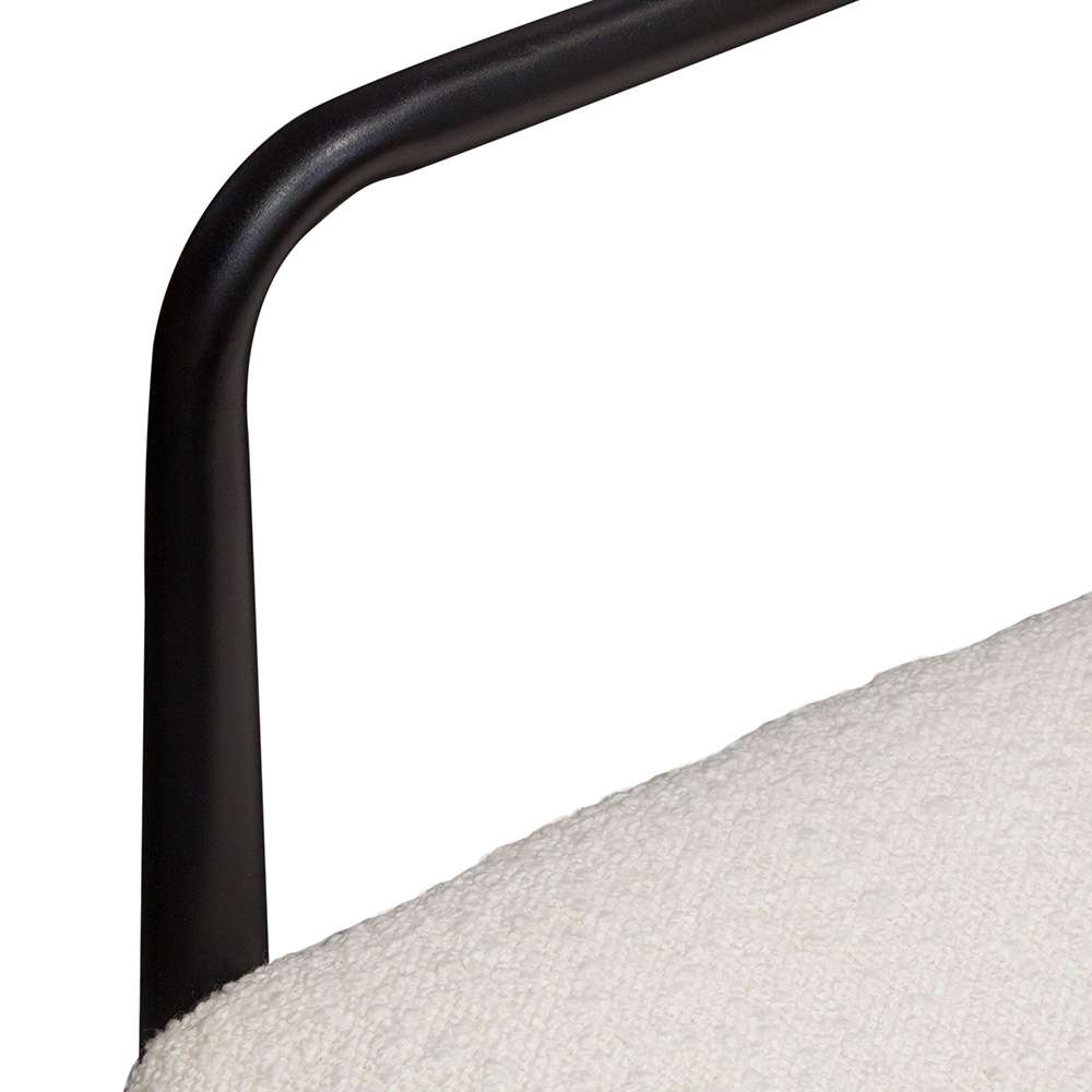 Diamond Sofa - Skyler Dining Chairs in Ivory Boucle Fabric w/ Black Metal Frame (Set of 2) - SKYLERDCIV2PK veiw 13