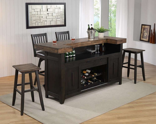 ECI Furniture - Ashford 30in Saddle Stool w/ wood seat (Set of 2) - 1859-23-SS30 veiw 2