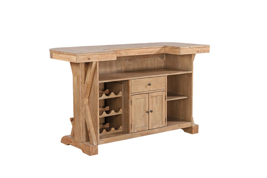 ECI Furniture - Brownstone 72 in. W Bar Complete, Warm Brown - 0600-77-BT/B view 2