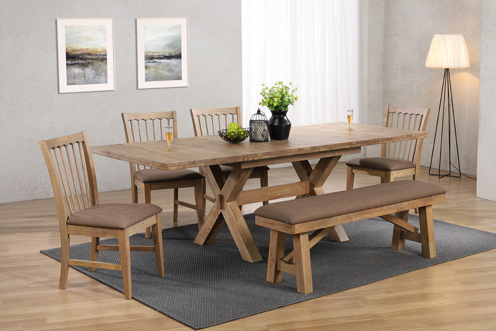 ECI Furniture - Brownstone Backless Bench, Warm Brown - 0600-77-BN view 5