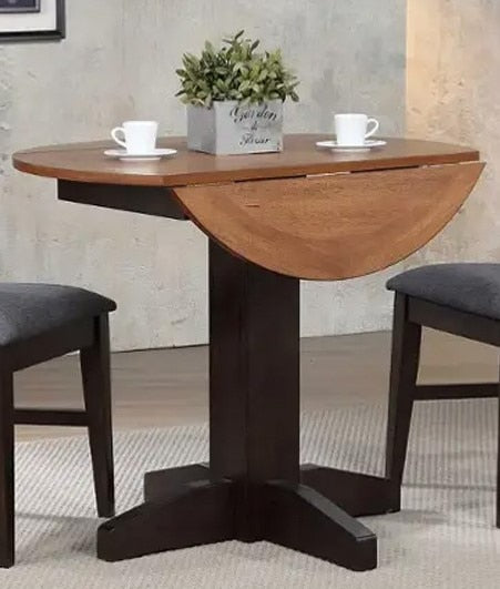 ECI Furniture - Choices Drop Leaf Table Complete, Black Oak - 0733-50-DLT/DLB veiw 1