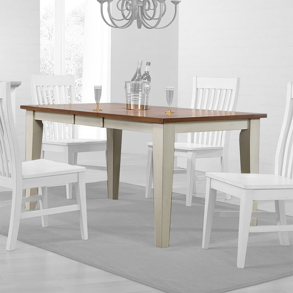 ECI Furniture - Choices Leg Table in Antique White - 0733-20-T view 1