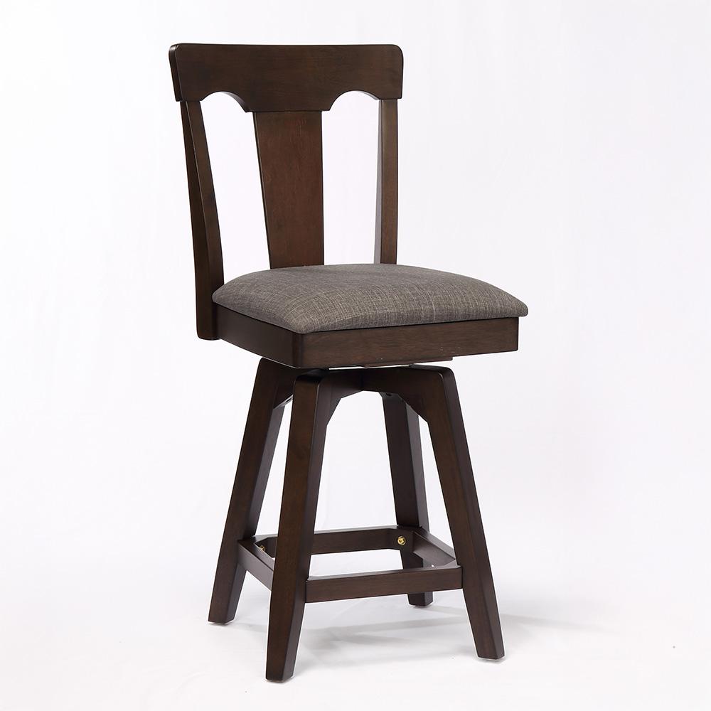 ECI Furniture - Choices Panel Back with Upholstered Seat - Black Oak - Counter Stool Height - 0739-50-CS1 veiw 1