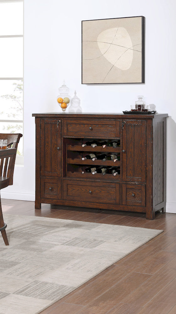 ECI Furniture - Gettysburg 60" Spirit Cabinet, Dark Distressed - 1475-05-SC60 view 1