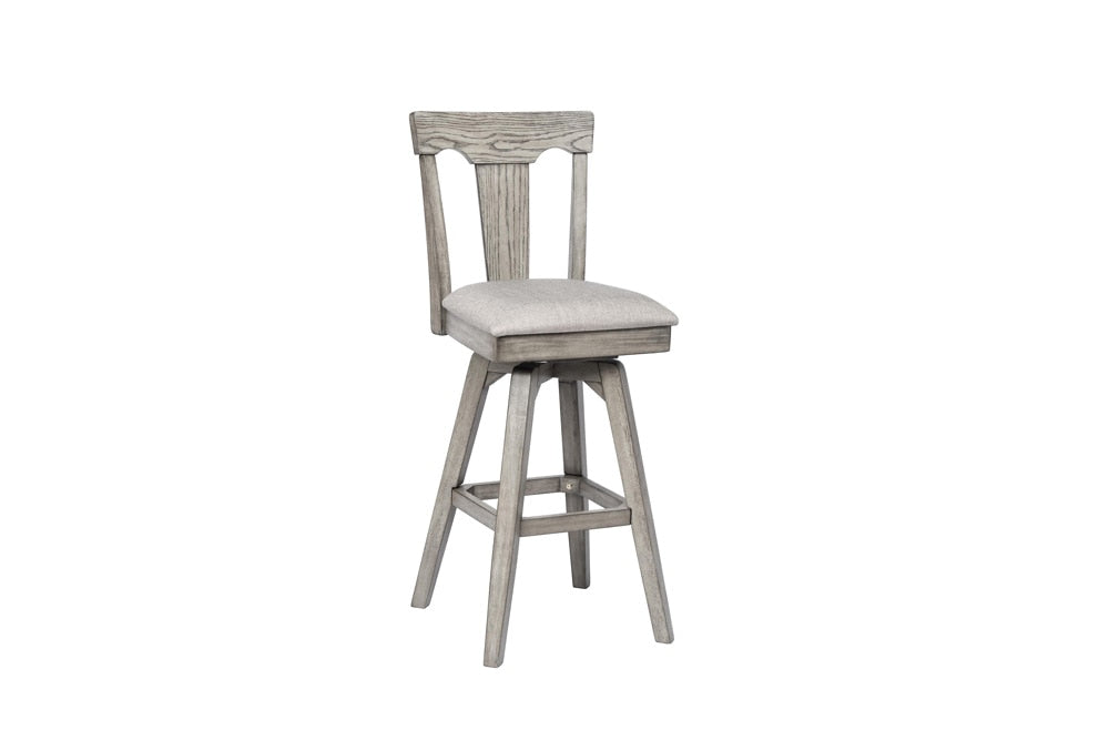 ECI Furniture - Graystone 24in Panel Back Counter Stool w/Uph Seat, Burnished Gray - 0590-70-CS1 veiw 1