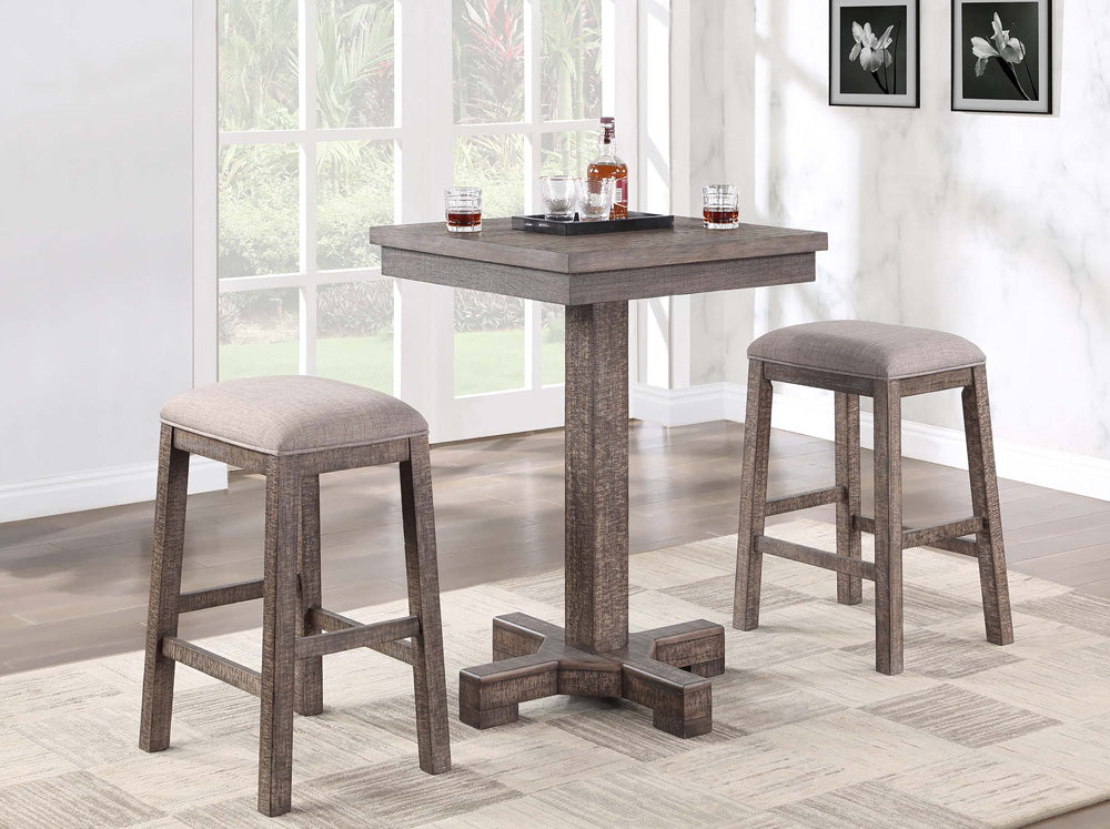 ECI Furniture - Spring Haven 30 in. Seat Height Saddle Stool, Dark Distressed - 1378-40-SS30 view 2