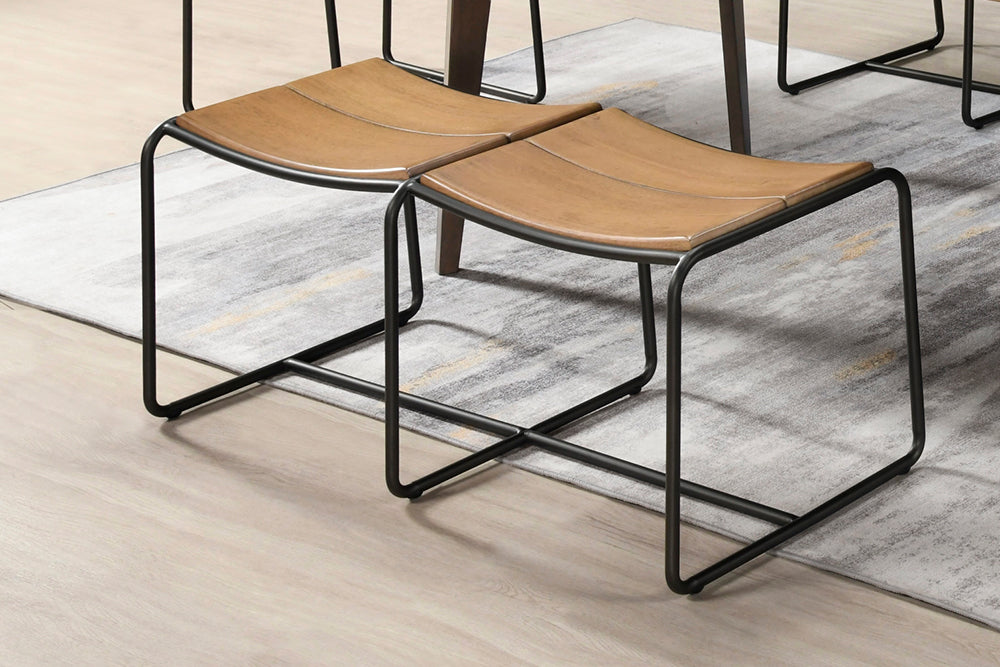 ECI Furniture - Uptown 20"W Backless Bench With Metal Frame - 4475-00-BN view 1