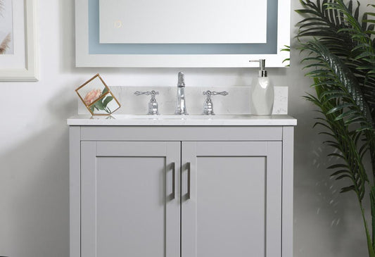 Elegant Furniture & Lighting - 30 inch Backsplash in calacatta white - BS1130CW veiw 2