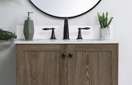 Elegant Furniture & Lighting - 32 inch Backsplash in ivory white - BS1032VW veiw 2