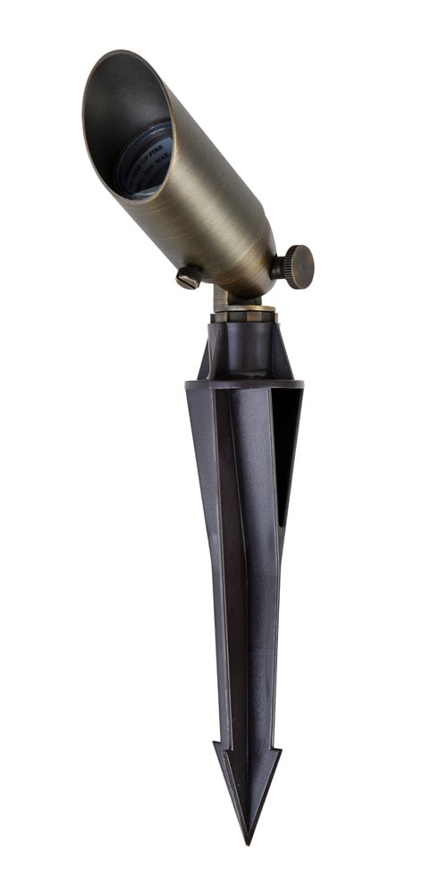 Elegant Furniture & Lighting - Aera C050 Landscape spot light in antique brass finish - C050 veiw 1