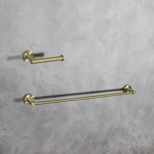 Elegant Furniture & Lighting - Alma 2-Piece Bathroom Hardware Set in Brushed Gold - HWB-11S2BGD view 2