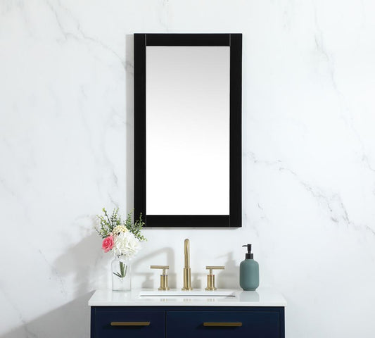 Elegant Furniture & Lighting - Aqua vanity mirror 18x32 inch in black - VM21832BK view 2