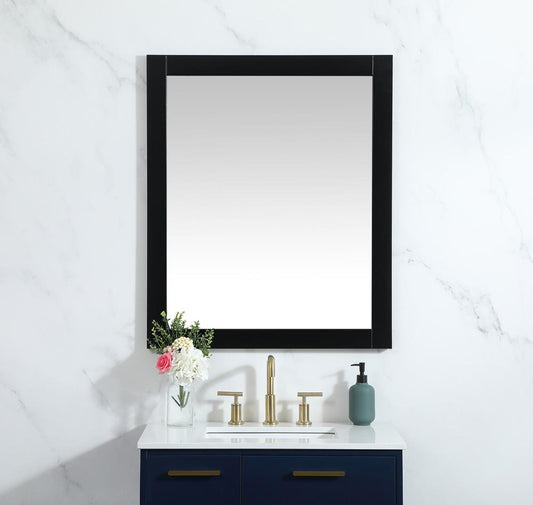 Elegant Furniture & Lighting - Aqua vanity mirror 30x36 inch in black - VM23036BK view 2