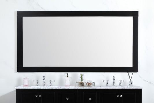 Elegant Furniture & Lighting - Aqua vanity mirror 72x36 inch in black - VM27236BK view 2