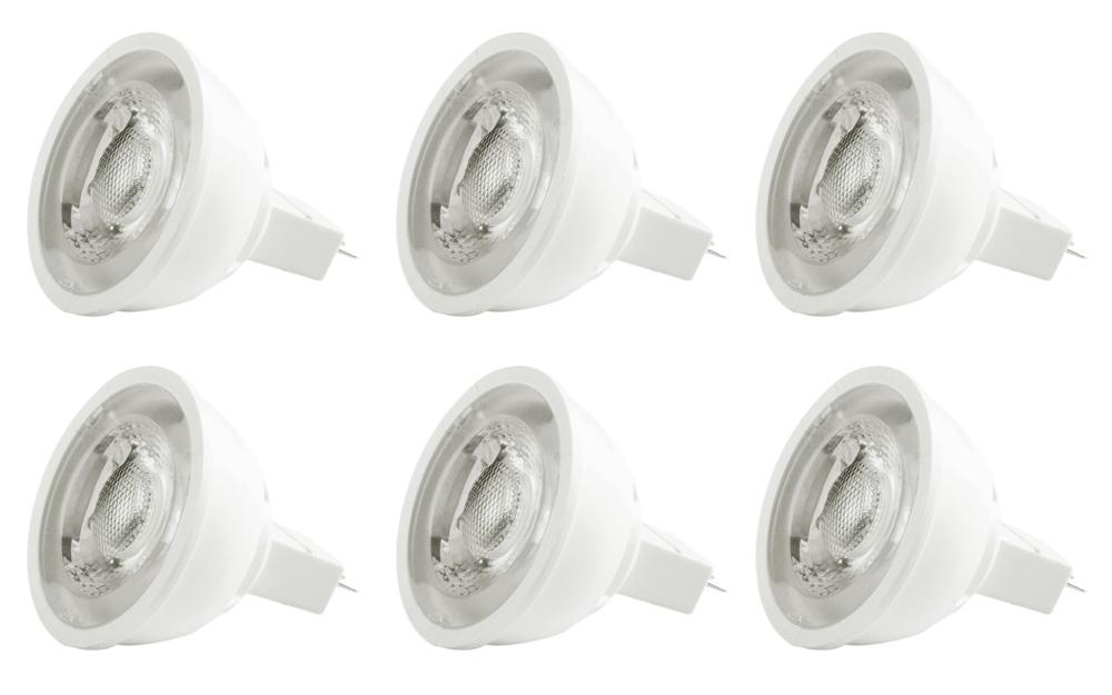 Elegant Furniture & Lighting - Deluge LED MR16 light bulb GU5.3 6.5W 12V LM500 3000K DIM 40 degree, CRI80, ETL, 25000HRS, LM500, DIMMABLE, 3YEARS WARRANTY - MR16LED103-6PK veiw 1