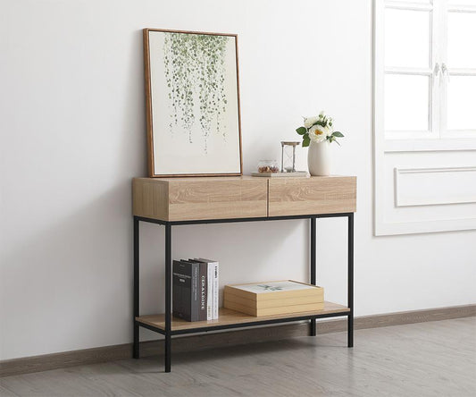 Elegant Furniture & Lighting - Emerson 42 inch console table in mango wood - AF110642MW veiw 2