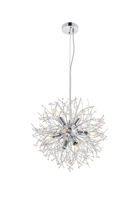Elegant Furniture & Lighting - Flores 8 light Chrome Pendant - LD5052D20C view 2