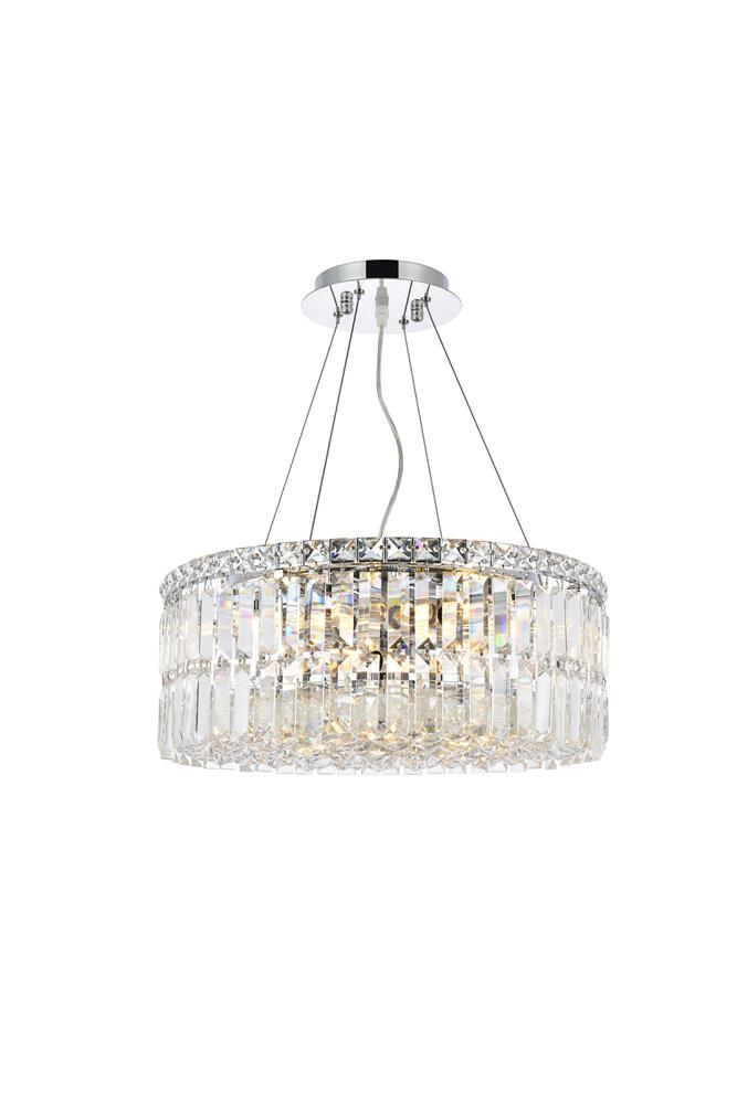 Elegant Furniture & Lighting - Maxime 12 light Chrome Chandelier Clear Royal Cut Crystal - V2030D20C/RC veiw 1