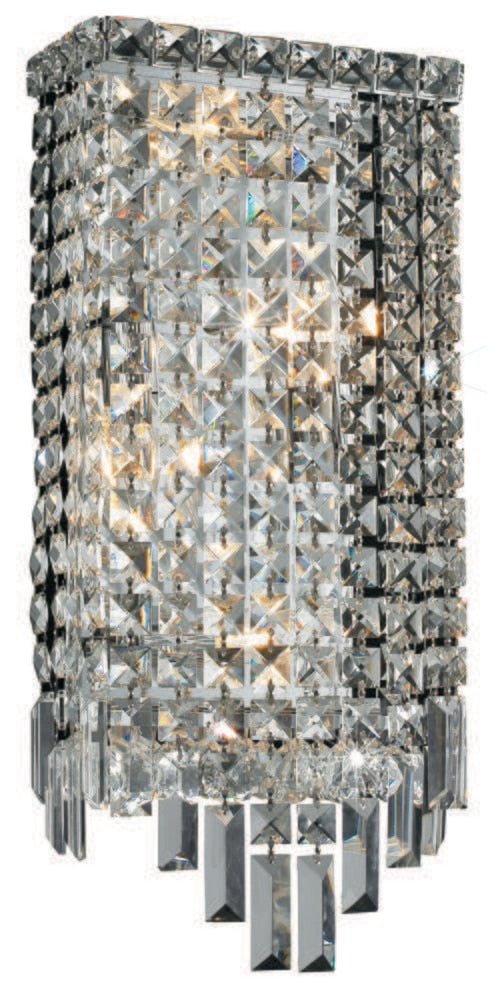 Elegant Furniture & Lighting - Maxime 4 light Chrome Wall Sconce Clear Royal Cut Crystal - V2033W8C/RC veiw 1