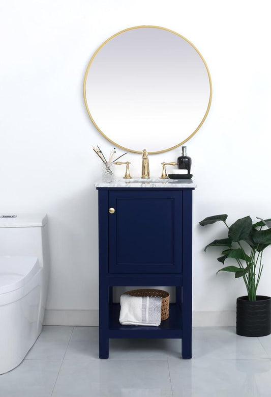 Elegant Furniture & Lighting - Metropolis 19 inch Single bathroom vanity in Blue - VF27019BL veiw 2