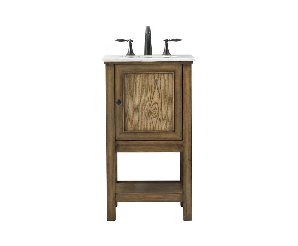 Elegant Furniture & Lighting - Metropolis 19 inch Single bathroom vanity in driftwood - VF27019DW veiw 1